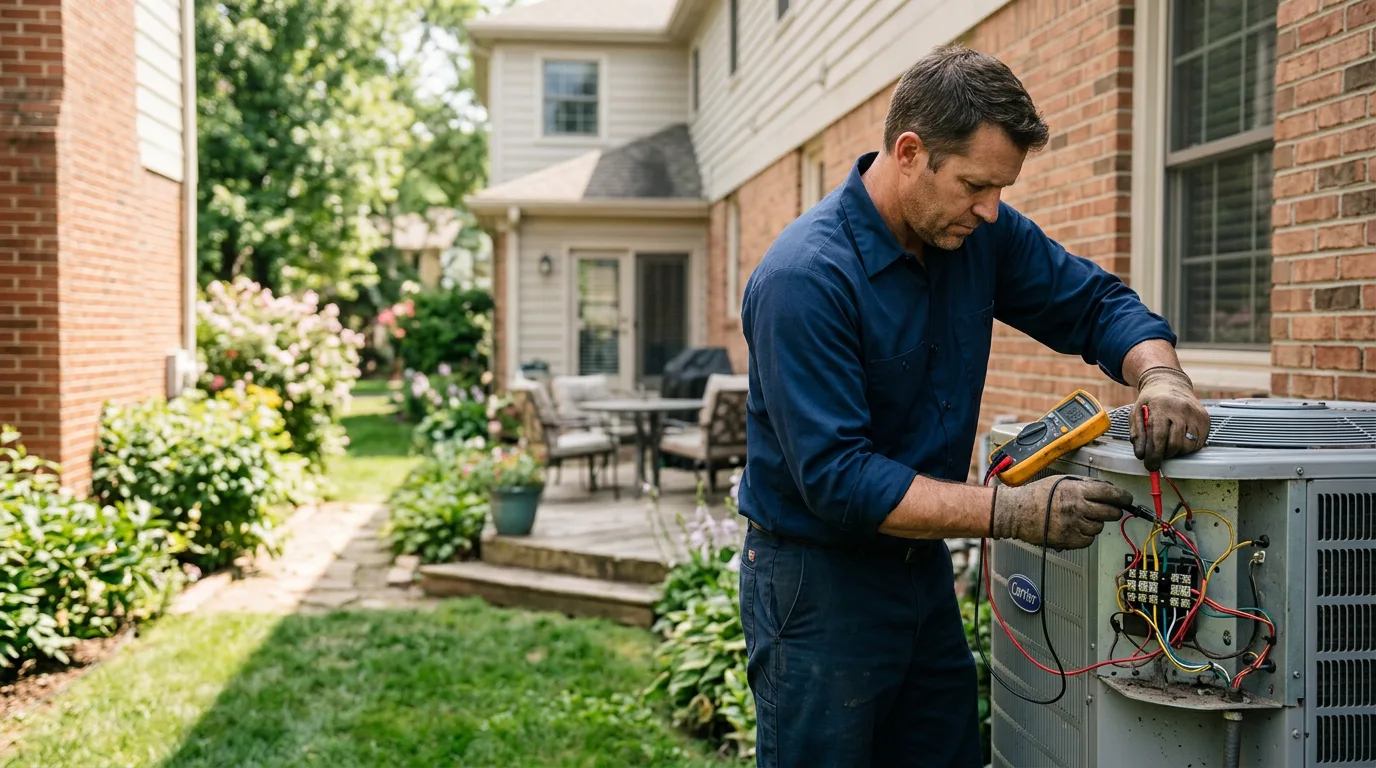 HVAC technician working near Carlton, TX